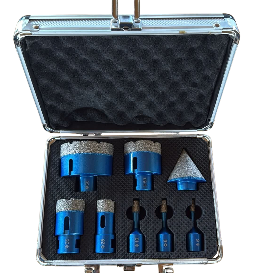 تصميم بدون عنوان (94) حقيبة ريش حفر متكاملة لأعمال البناء والتشطيب (7 قطع متنوعة) - الصورة 1